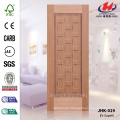 JHK-019 Carb Certificado Grid Layout Madera natural Sapele HDF UAE Panel de la puerta